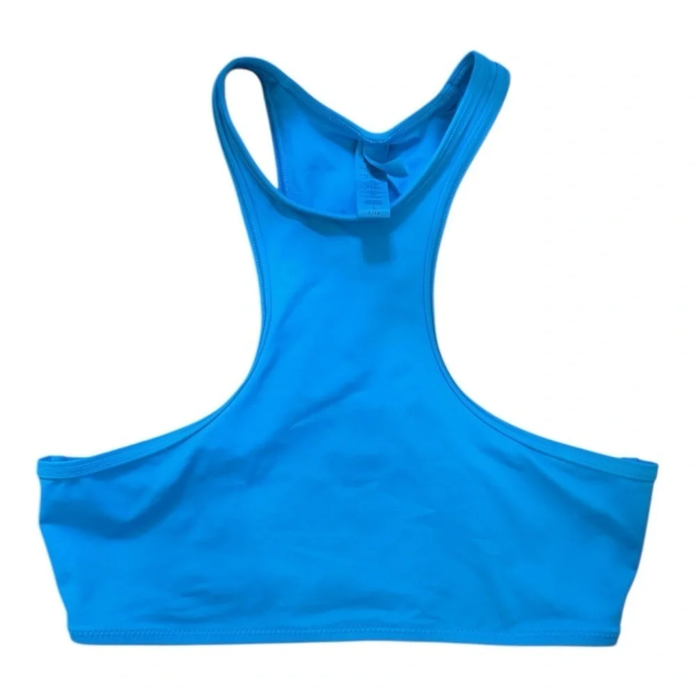 SKIMS Swim High Neck Racerback Top Turquoise